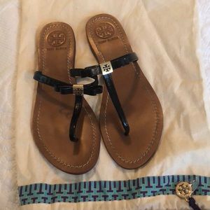 Tory burch sandals 8.5 Black
